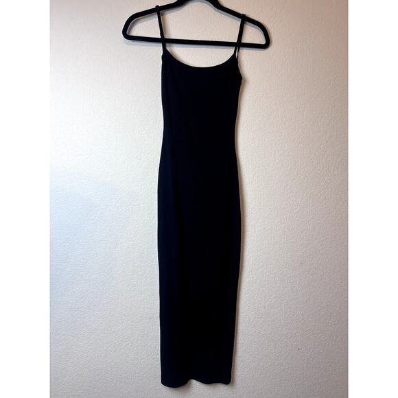 SKIMS Dresses & Skirts - Skims Soft Lounge Long Slip Dress Onyx, Size XS New with Tag